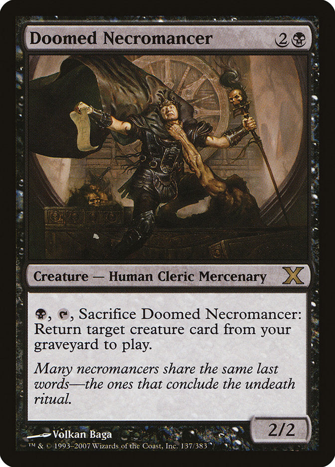 Doomed Necromancer [Tenth Edition]