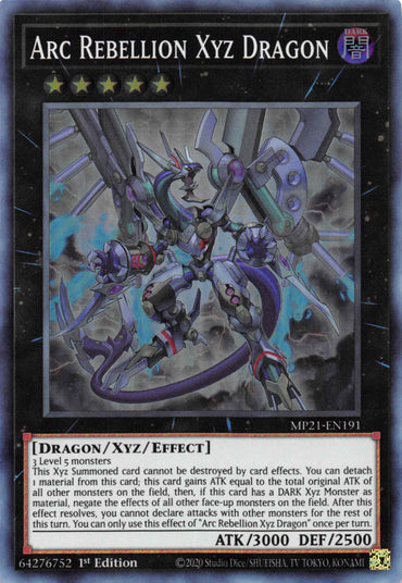 Arc Rebellion Xyz Dragon [MP21-EN191] Super Rare