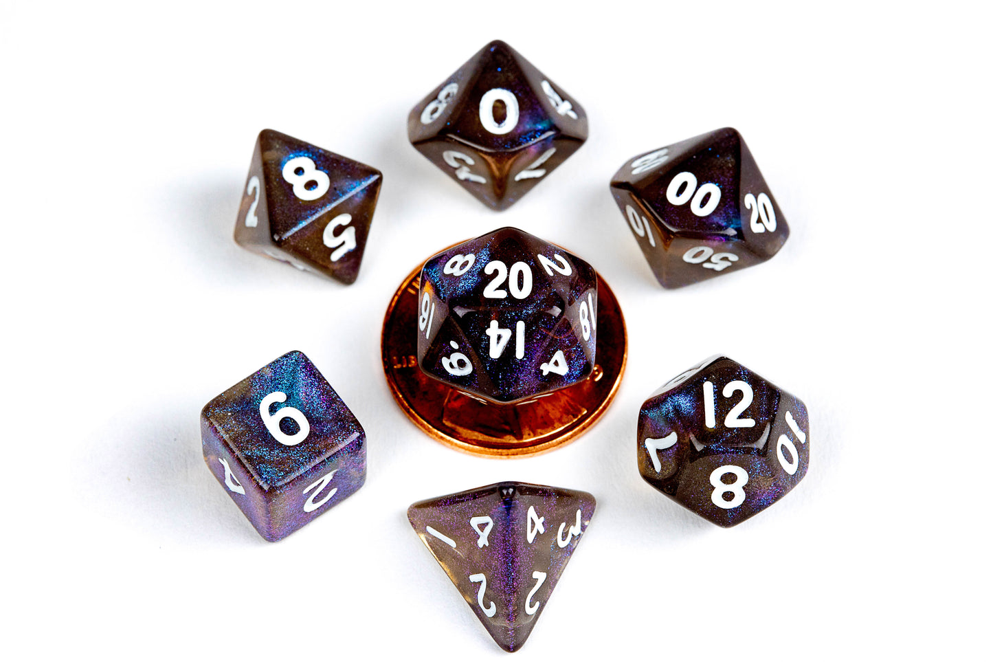 MDG - Mini Polyhedral Dice Set: Stardust Galaxy
