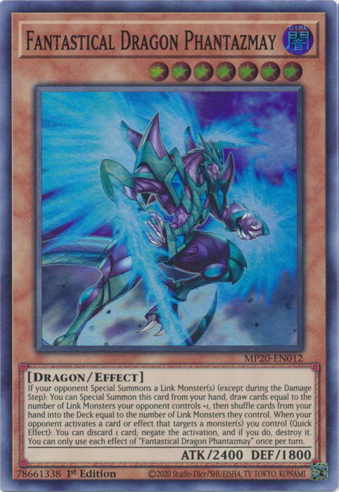 Fantastical Dragon Phantazmay [MP20-EN012] Super Rare