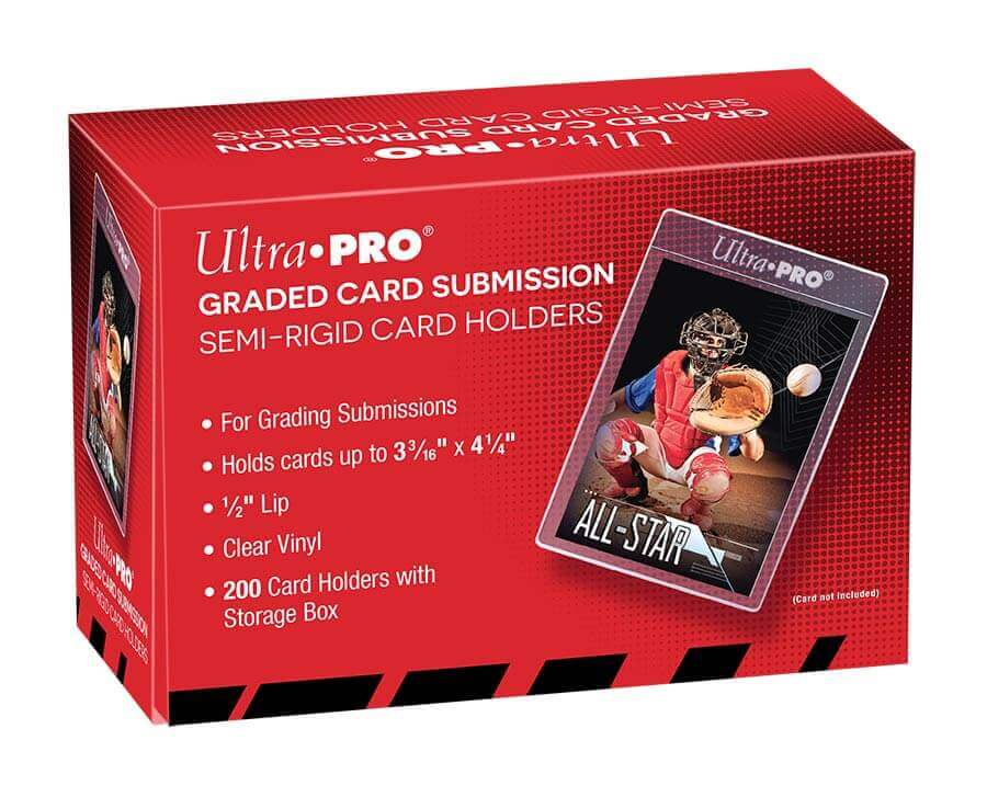 Ultra Pro - Graded Card Submission Box: Semi-Rigid - 1/2" Lip Tall Sleeves (200ct)