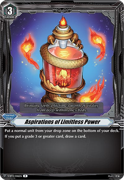 Aspirations of Limitless Power (V-BT12/046EN) [Divine Lightning Radiance]
