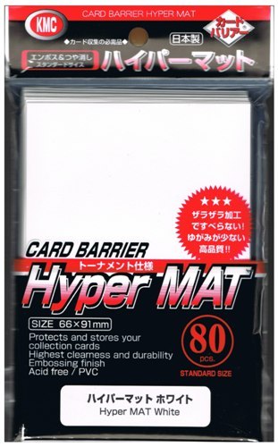 KMC Hyper MAT Sleeves - Standard White (Standard Sized)