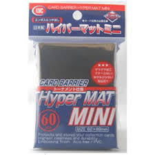 KMC Hyper MAT Sleeves - Mini Black (Yu-Gi-Oh Sized)