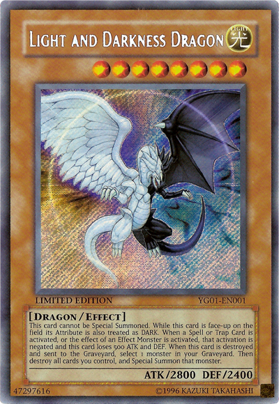 Light and Darkness Dragon [YG01-EN001] Secret Rare