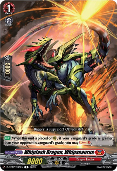 Whiplash Dragon, Whipasaurus (D-BT12/038EN) [Evenfall Onslaught]