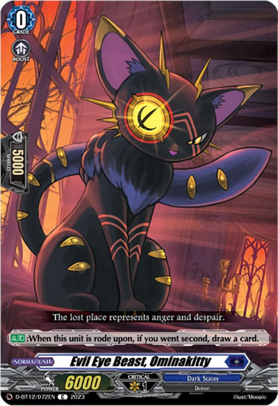 Evil Eye Beast, Ominakitty (D-BT12/072EN) [Evenfall Onslaught]