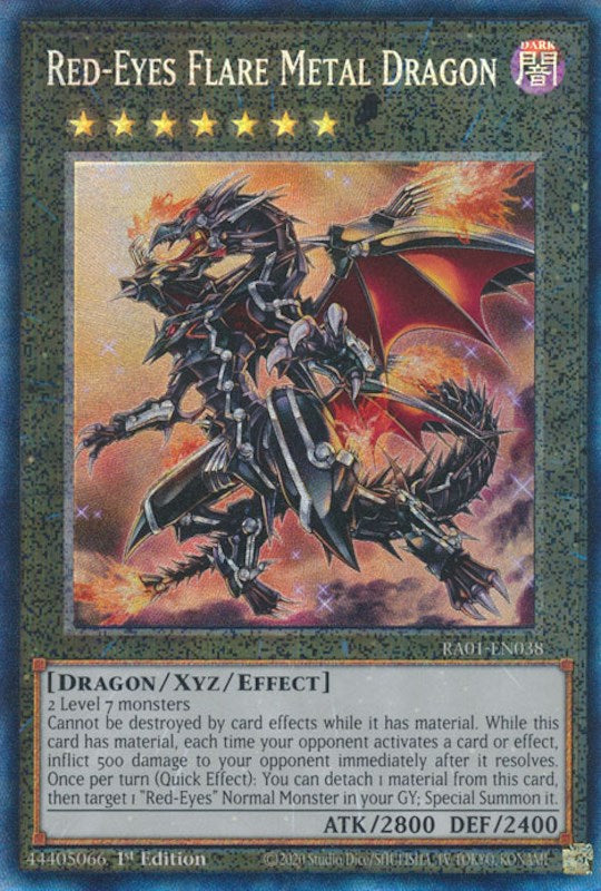 Red-Eyes Flare Metal Dragon [RA01-EN038] Prismatic Collector's Rare