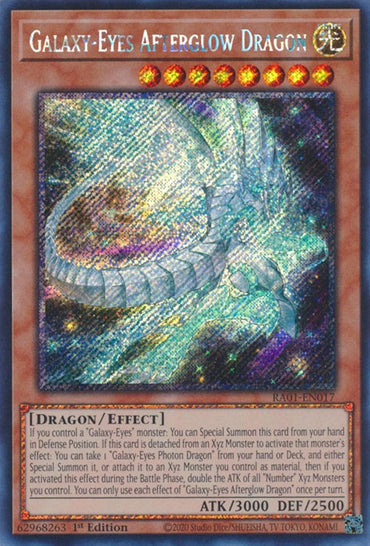 Galaxy-Eyes Afterglow Dragon [RA01-EN017] Platinum Secret Rare