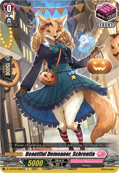 Beautiful Demeanor, Schrentia (D-LBT04/088EN) [Lyrical Monasterio: Trick or Trick!]