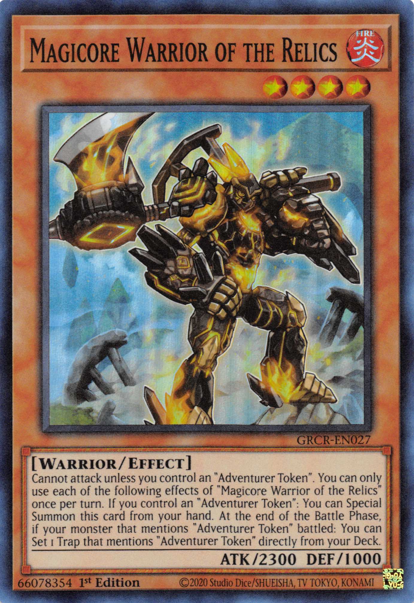 Magicore Warrior of the Relics [GRCR-EN027] Super Rare