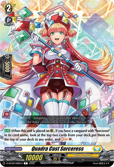 Quadra Cast Sorceress (D-BT06/088EN) [Blazing Dragon Reborn]