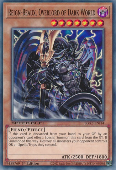 Reign-Beaux, Overlord of Dark World [SGX3-ENI14] Common