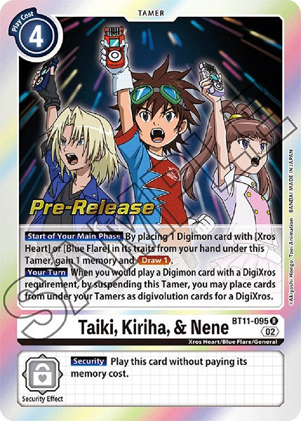 Taiki, Kiriha, & Nene [BT11-095] [Dimensional Phase Pre-Release Promos]