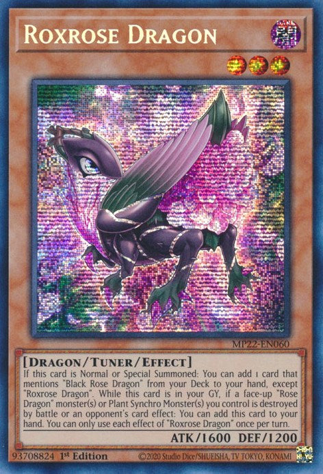 Roxrose Dragon [MP22-EN060] Prismatic Secret Rare