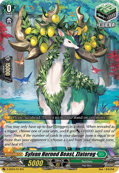 Sylvan Horned Beast, Zlatorog (D-SD04/014EN) [Megumi Okura: Sylvan King]