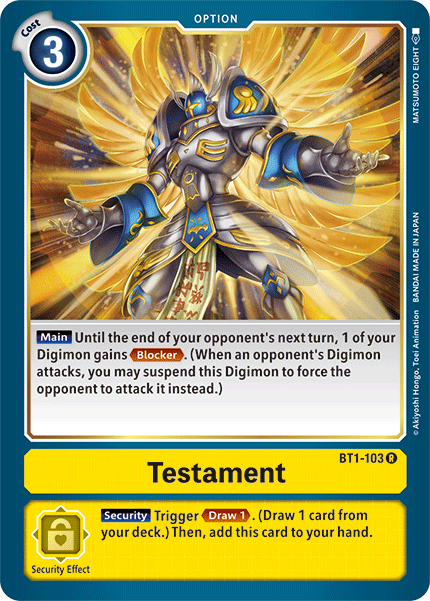 Testament [BT1-103] [Release Special Booster Ver.1.5]