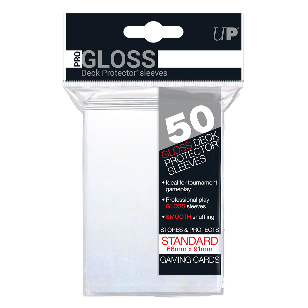 Ultra Pro - Gloss Deck Protector Sleeves - Clear (50 pc) (Standard Sized)