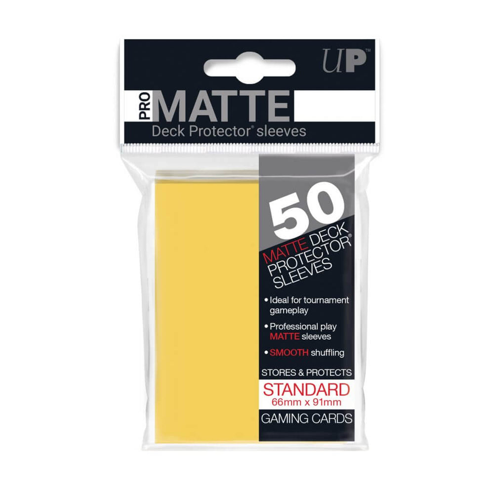 Ultra Pro - Matte Sleeves - Yellow (50 pc) (Standard Sized)