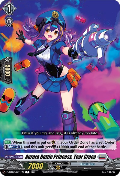 Aurora Battle Princess, Tear Croca (D-BT03/091EN) [Advance of Intertwined Stars]