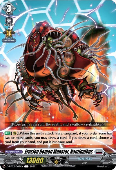 Erosion Demon Monster, Nautigalbus (D-BT07/067EN) [Raging Flames Against Emerald Storm]