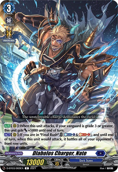 Diabolos Charger, Nate (D-BT03/069EN) [Advance of Intertwined Stars]