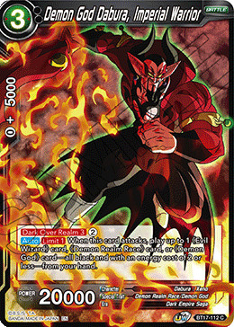 Demon God Dabura, Imperial Warrior (BT17-112) [Ultimate Squad]