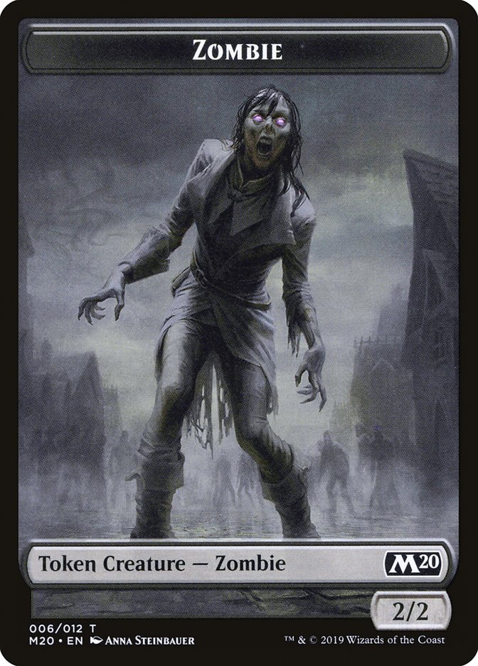Dragon (002) // Zombie Double-Sided Token [Game Night 2019 Tokens]