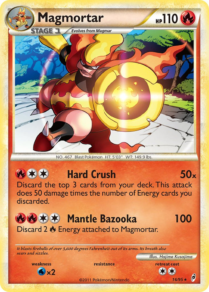 Magmortar (16/95) (Theme Deck Exclusive) [HeartGold & SoulSilver: Call of Legends]