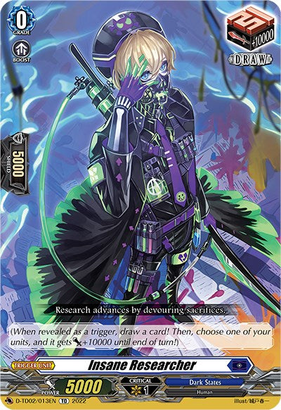 Insane Researcher (D-TD02/013EN) [D-TD02: Michiru Hazama -Demonic Jewel Dragon of the Four Flames-]