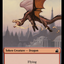 Spirit (0018) // Dragon Double-Sided Token [Ravnica Remastered Tokens]