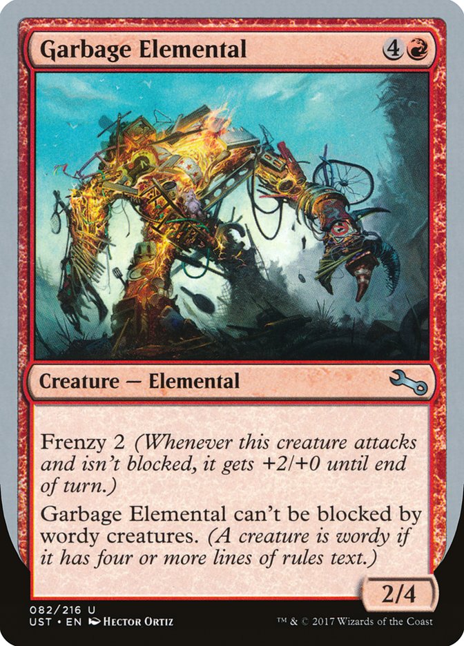 Garbage Elemental (2/4 Creature) [Unstable]