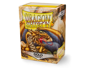 Dragonshield Sleeves - Matte Gold (Standard Size 100 Pack)
