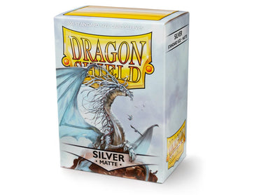 Dragonshield Sleeves - Matte Silver (Standard Size 100 Pack)