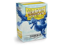 Dragonshield Sleeves - Clear Blue Matte (Standard Size 100 Pack)