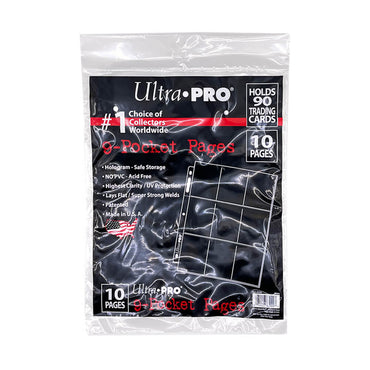 ULTRA PRO 9PKT Binder Pages - 10 Pack (BB90)