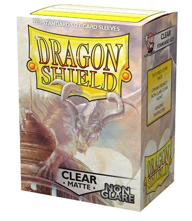 Dragonshield Sleeves - Matte Clear NON-GLARE (Standard Size 100 Pack)