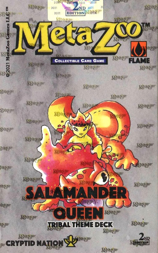 Metazoo: Cryptid Nation Tribal Theme Deck - Salamander Queen [Flame] (2ND EDITION) *Sealed*