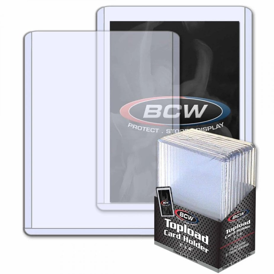 BCW - Toploader Card Holders Thick 108PT (10 Pack)