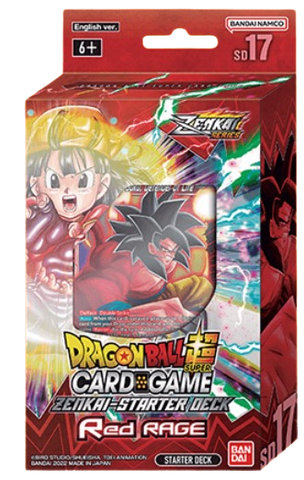 Dragon Ball Super Card Game:  Zenkai - Starter Deck Red Rage (SD17) *Sealed*