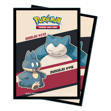 Ultra Pro - Pokémon - Deck Protector Sleeve - Snorlax and Munchlax (Standard Sized)
