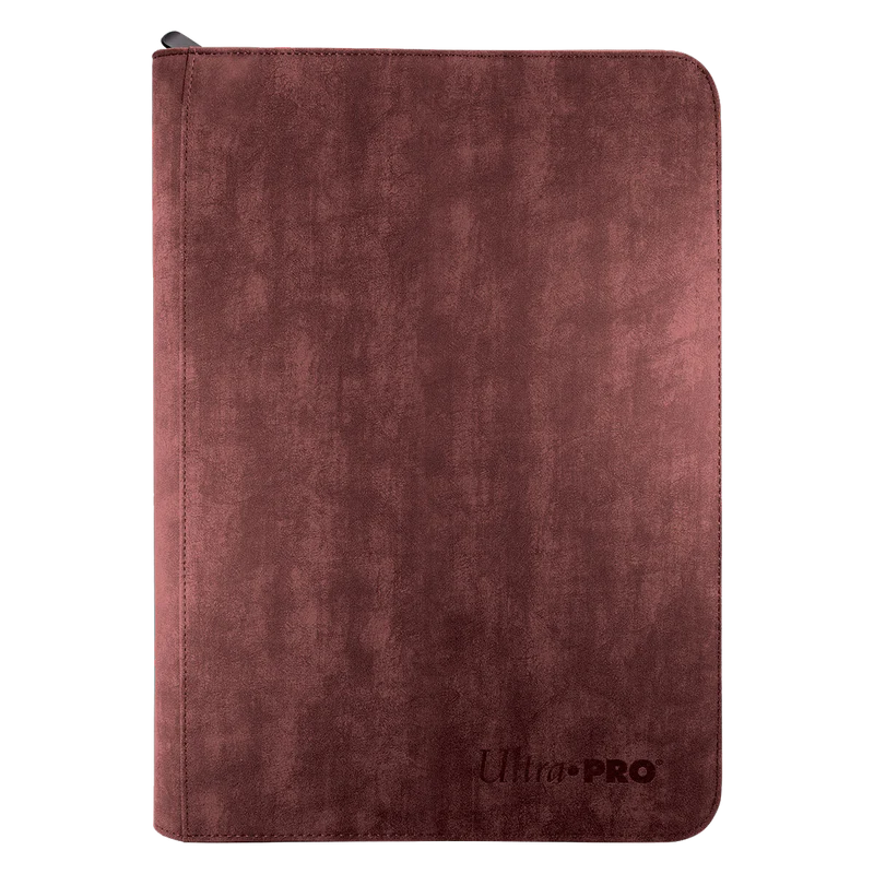 Ultra Pro - 9 Pocket PRO Binder: Premium Suede (Ruby)