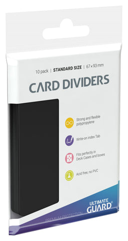 Ultimate Guard Card Dividers - Black (10PC)