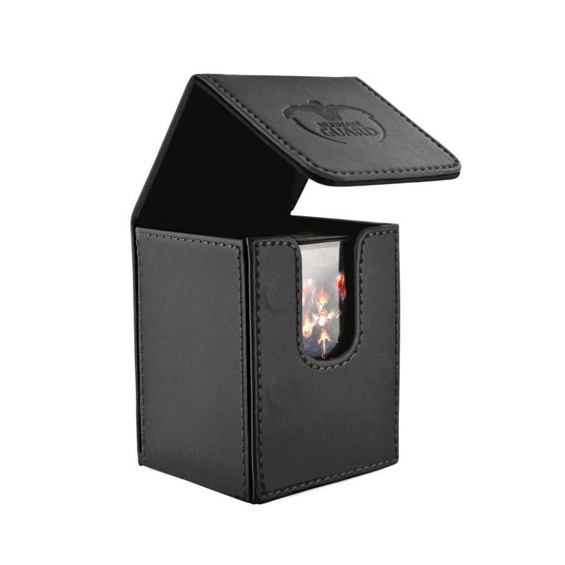 Ultimate Guard Leatherette Flip Deck Case 80 - Black