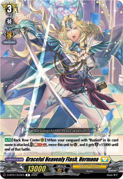 Graceful Heavenly Flash, Hermona (D-BT07/043EN) [Raging Flames Against Emerald Storm]