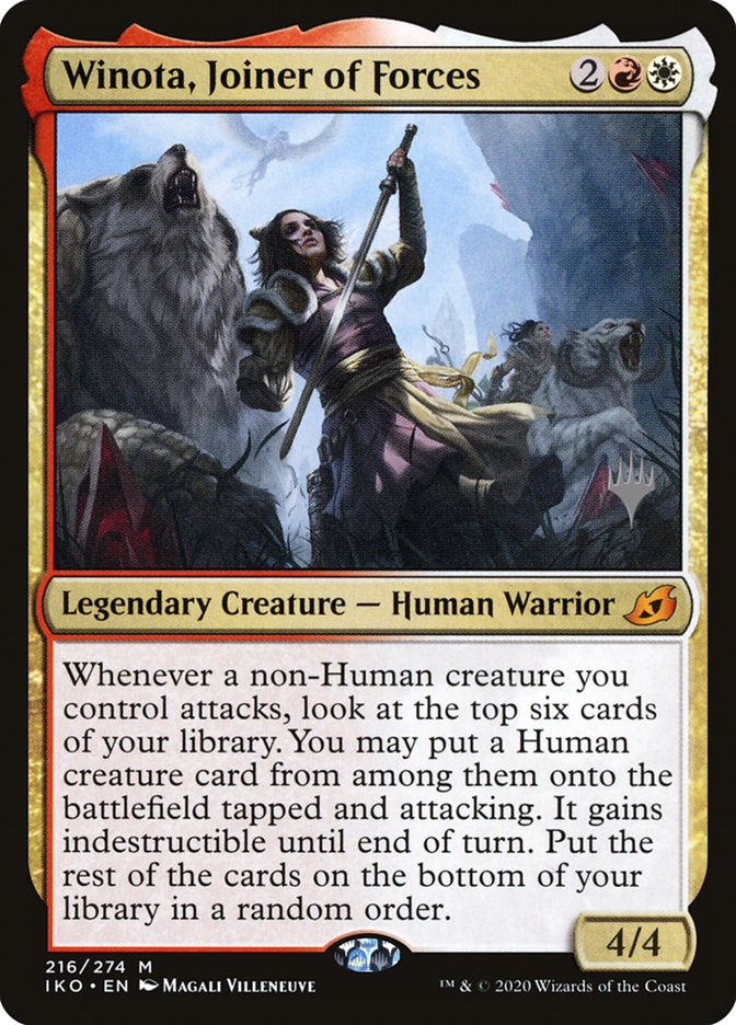 Winota, Joiner of Forces (Promo Pack) [Ikoria: Lair of Behemoths Promos]