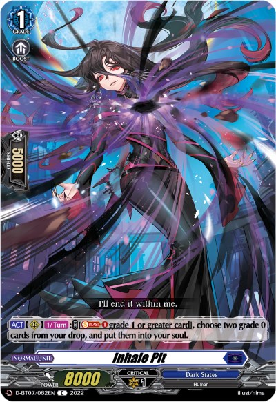 Inhale Pit (D-BT07/062EN) [Raging Flames Against Emerald Storm]