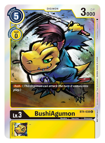 BushiAgumon [BT4-038] (Event Pack 2) [Great Legend]