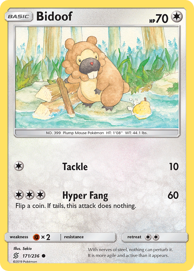 Bidoof (171/236) [Sun & Moon: Unified Minds]