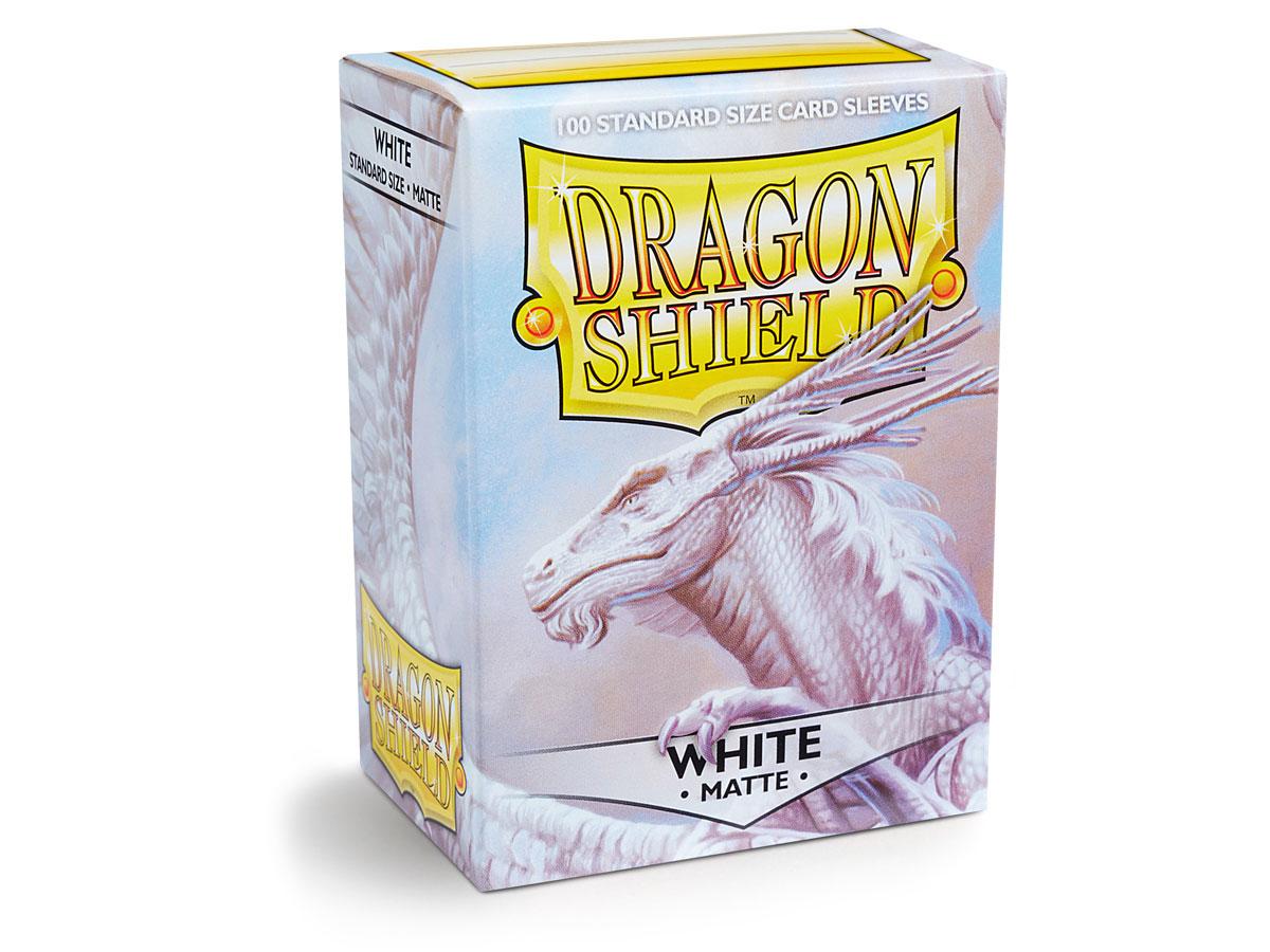 Dragonshield Sleeves - Matte White (Standard Size 100 Pack)